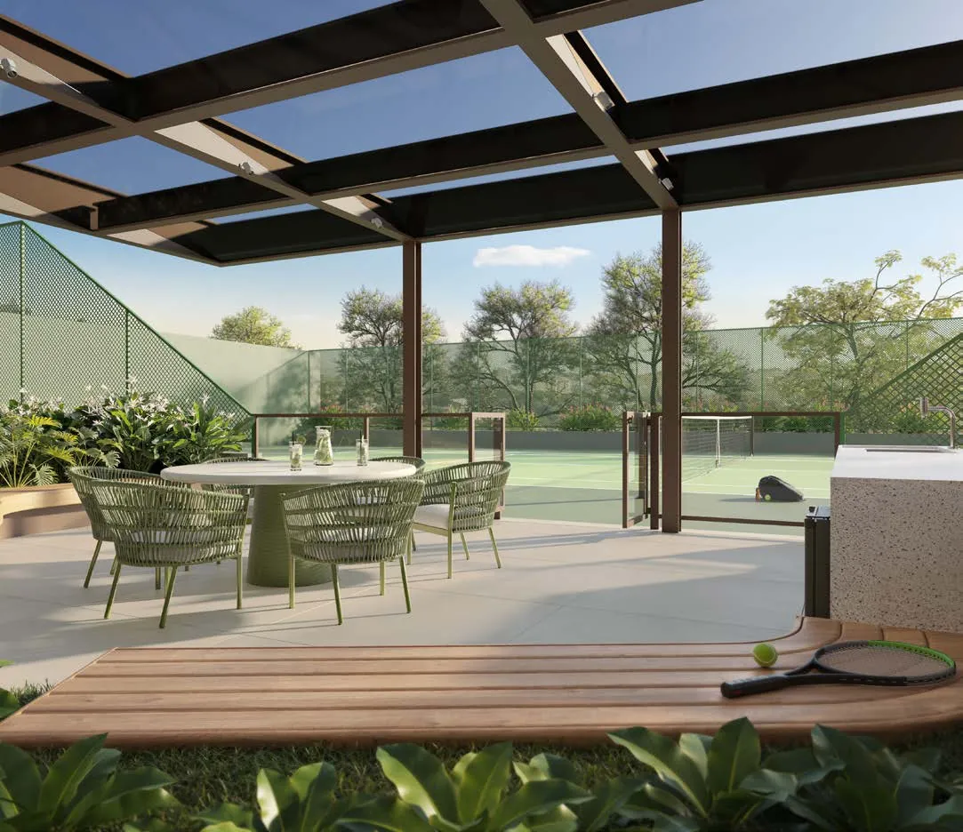 Perspectiva ilustrada: Tênis lounge, Quarten Ibirapuera